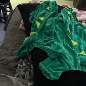 Green Dinosaur Dog Costume